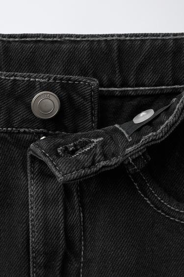 JUPE MIDI EN DENIM - Noir de Zara - Image 2