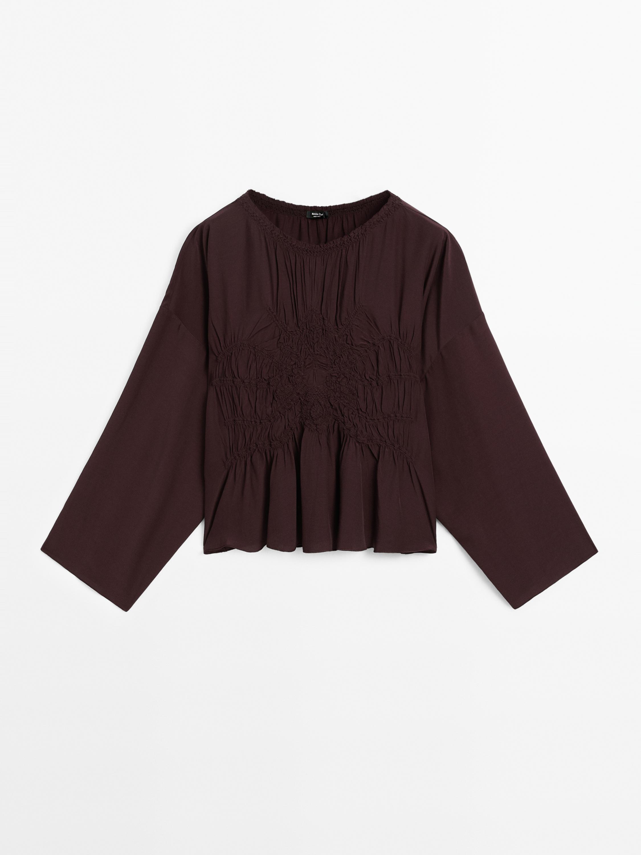 Flowing blouse with ruffle detail - various | ZARA United States Flowing blouse with ruffle detail - various | ZARA United States