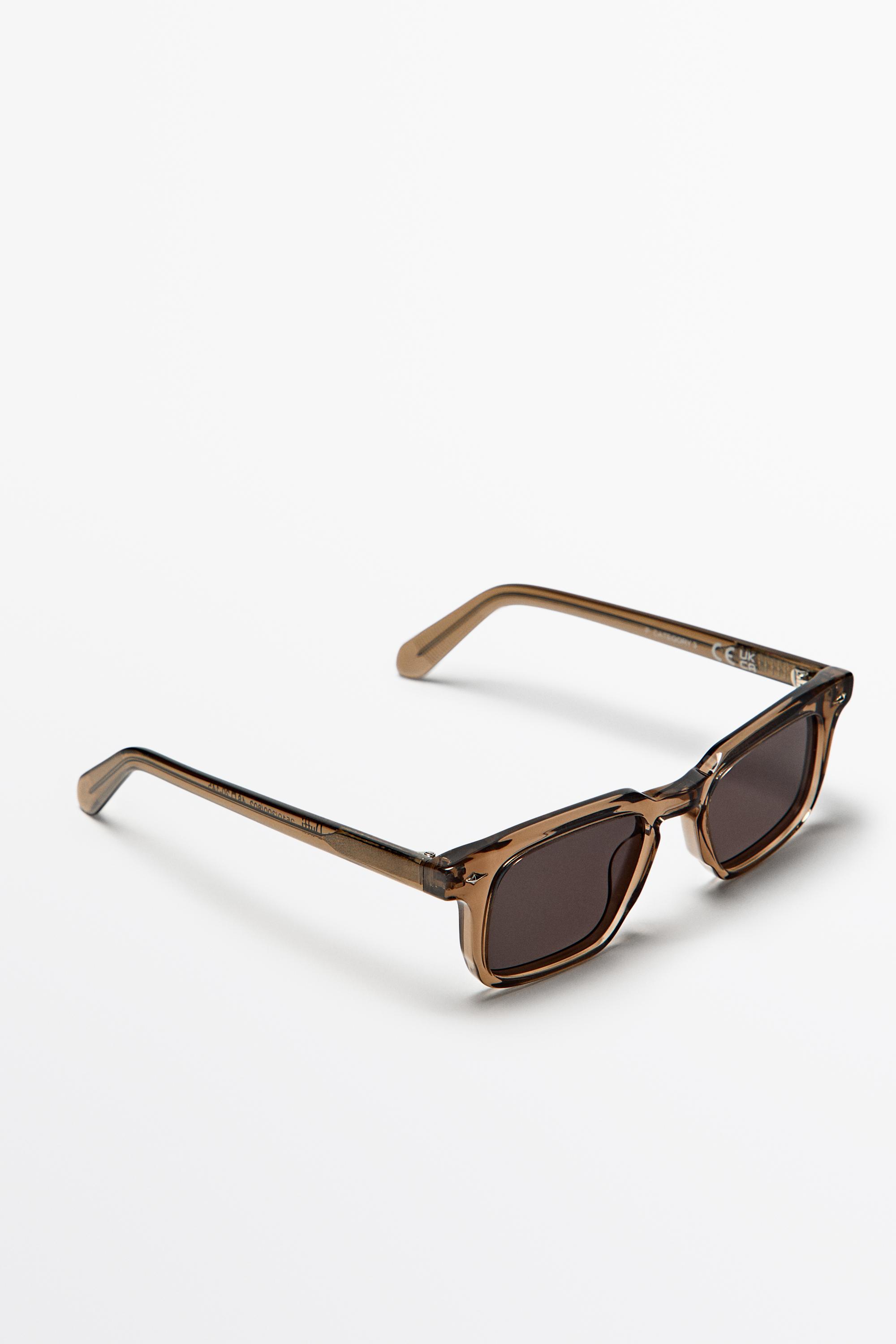 Narrow rectangular sunglasses — Gray