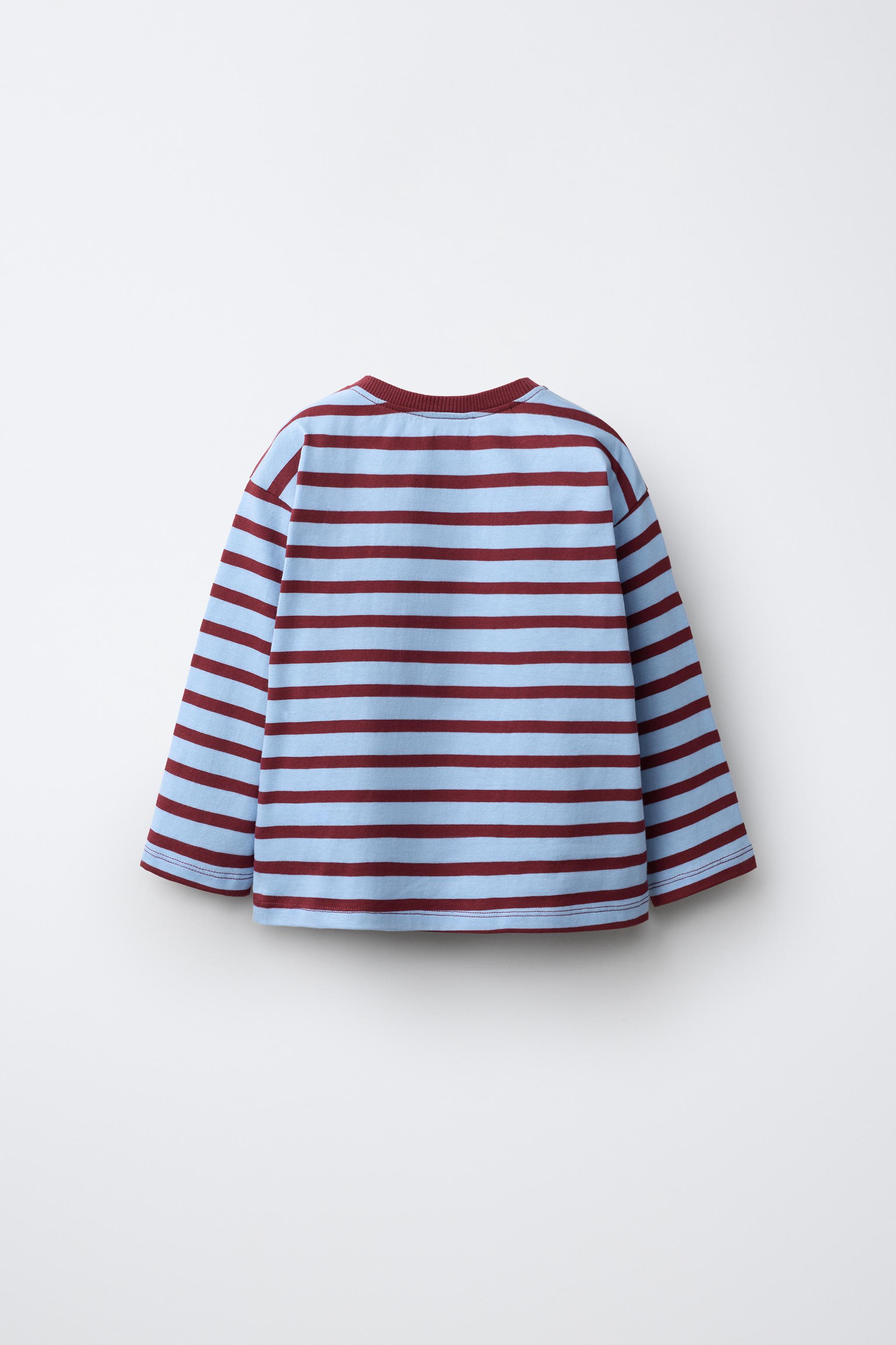 HELLO KITTY © SANRIO EMBROIDERED STRIPED T-SHIRT