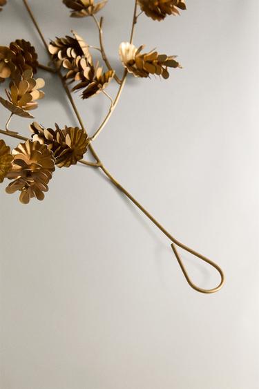 DÉCORATION BRANCHE POMMES DE PIN VIEILLIE NOËL - Or de Zara - Image 3