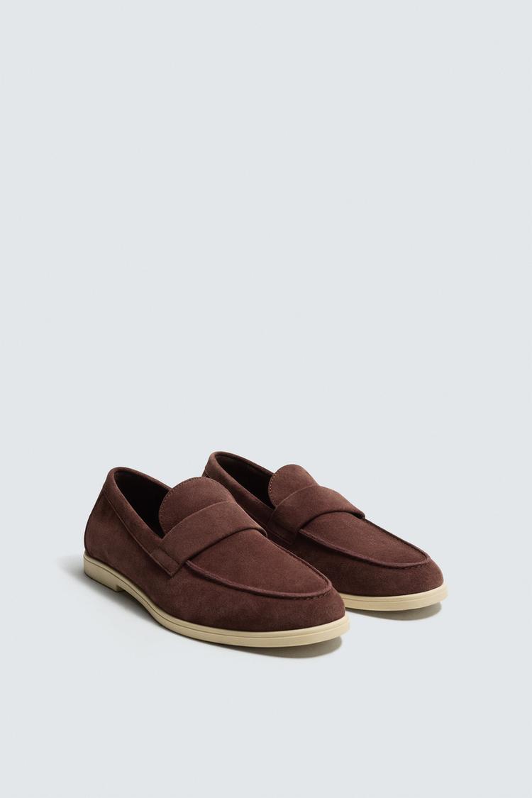 ZARA CASUAL LEATHER LOAFERS
