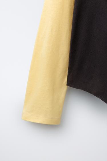 T-SHIRT MANCHES RAGLAN PUKAS SURF - Jaune de Zara - Image 4