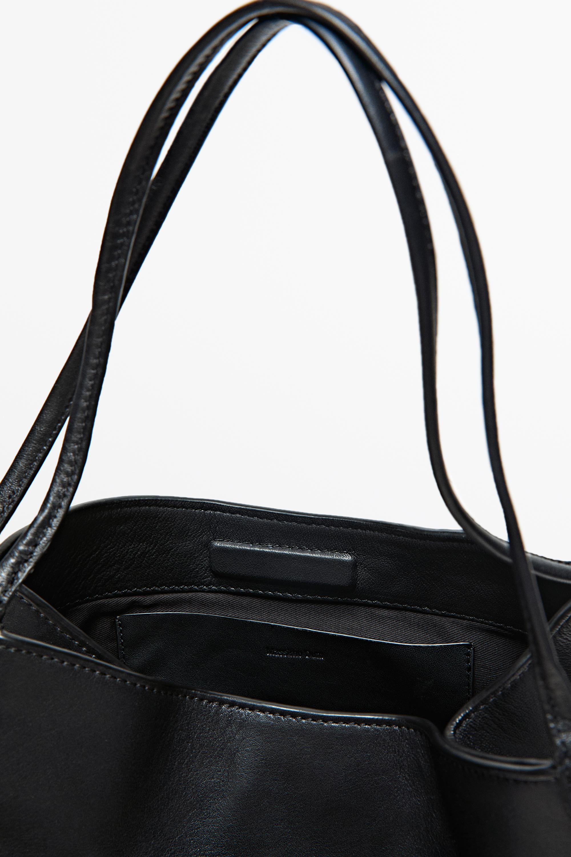 Nappa leather satchel