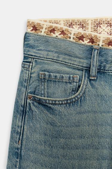 JEAN Z1975 LOOSE FIT TAILLE MOYENNE CROCHET - Bleu moyen de Zara - Image 8