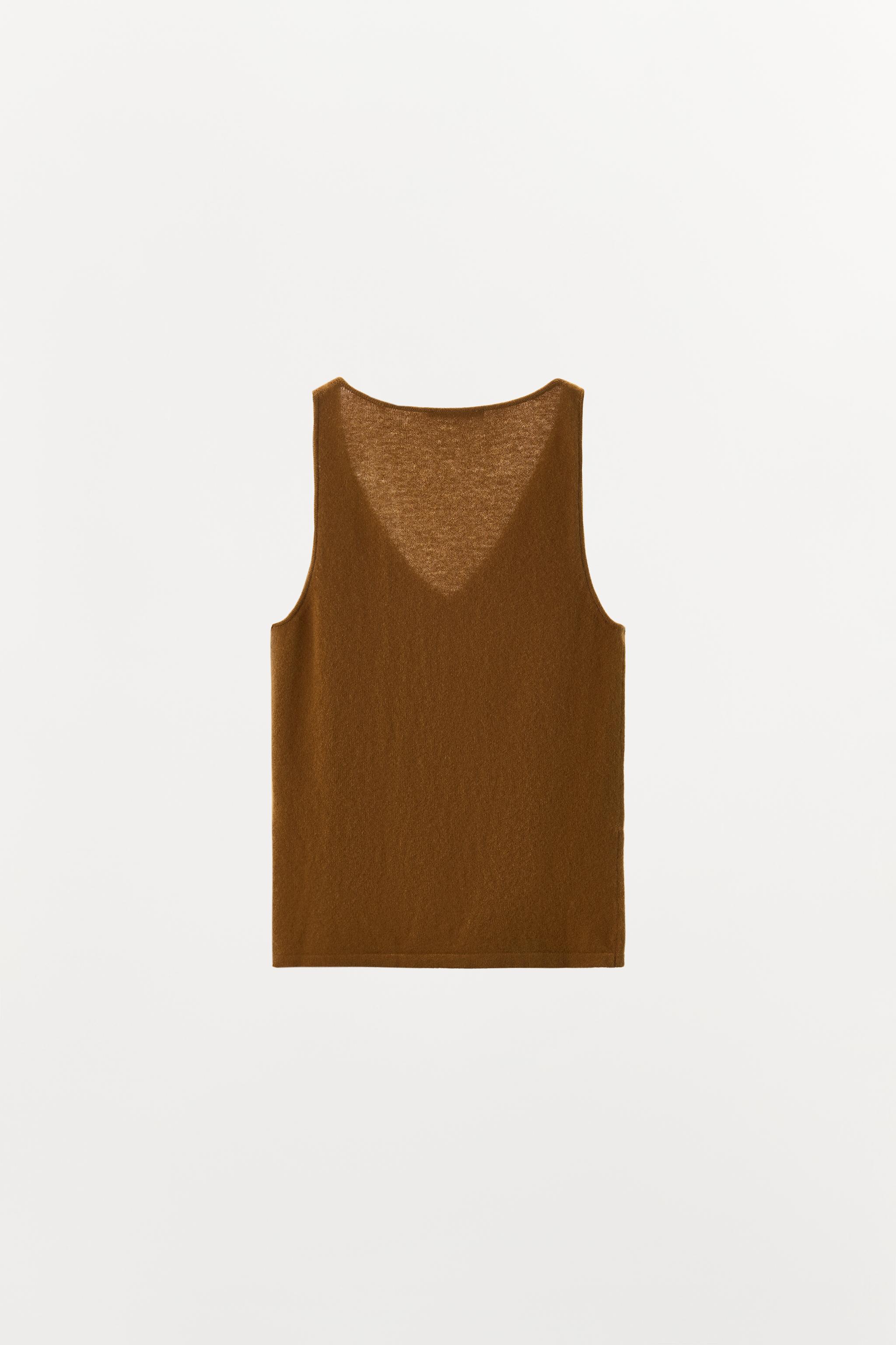 100% WOOL STRAPPY TOP