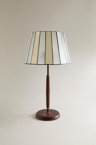 CANDEEIRO DE MESA VIDRO RISCAS - Multicolor da Zara - Imagem 0