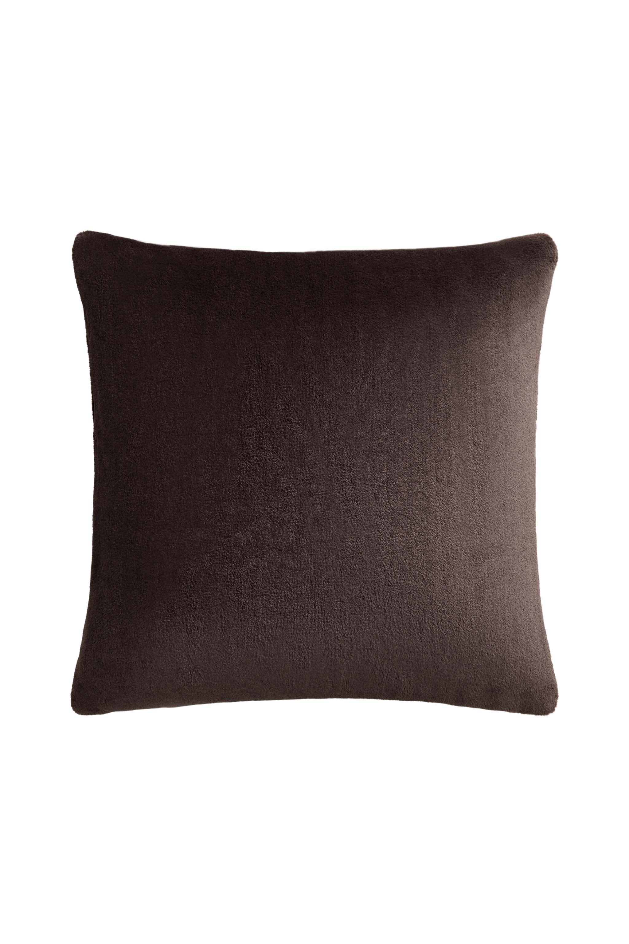 Plain Faux Fur Throw Pillow Cover by Zara