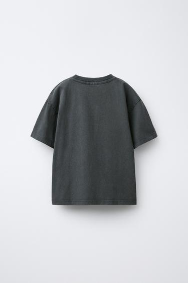 T-SHIRT IMPRIMÉ - Gris anthracite de Zara - Image 1