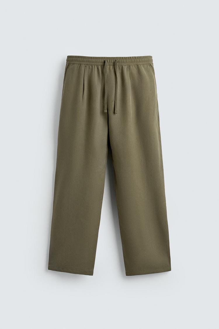 ZARA RELAXED FIT FLOWING TROUSERS