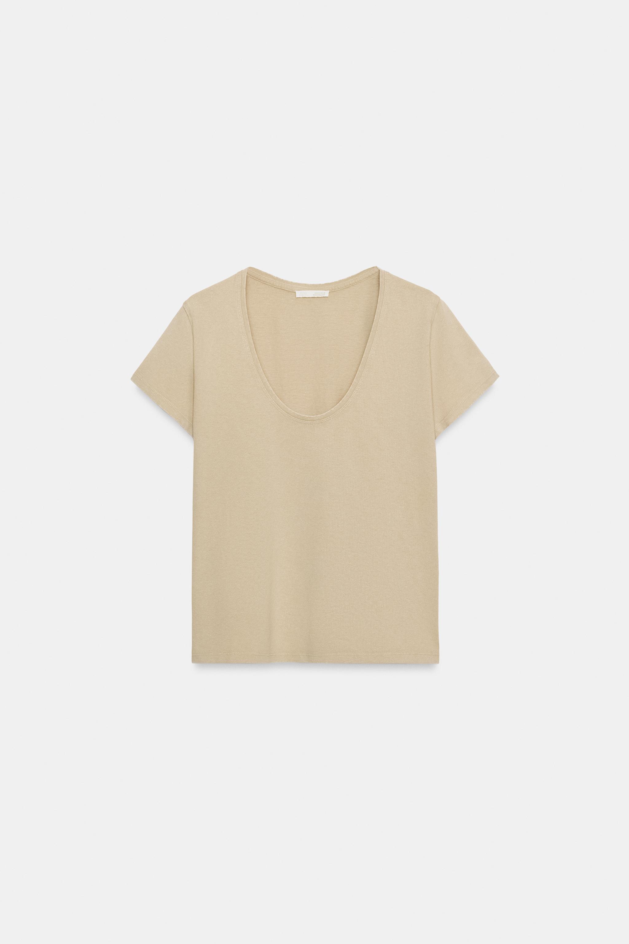 T-SHIRT EN COTON À MANCHES COURTES