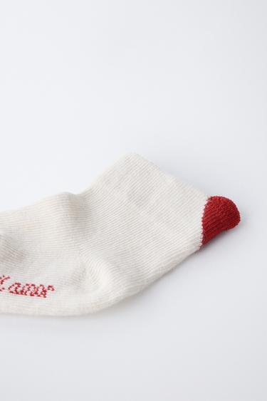 HEART SOCKS - Ecru by Zara - Image 1