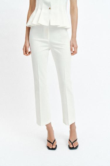 БРЮКИ MINI FLARE — БЕЛЫЙ от Zara