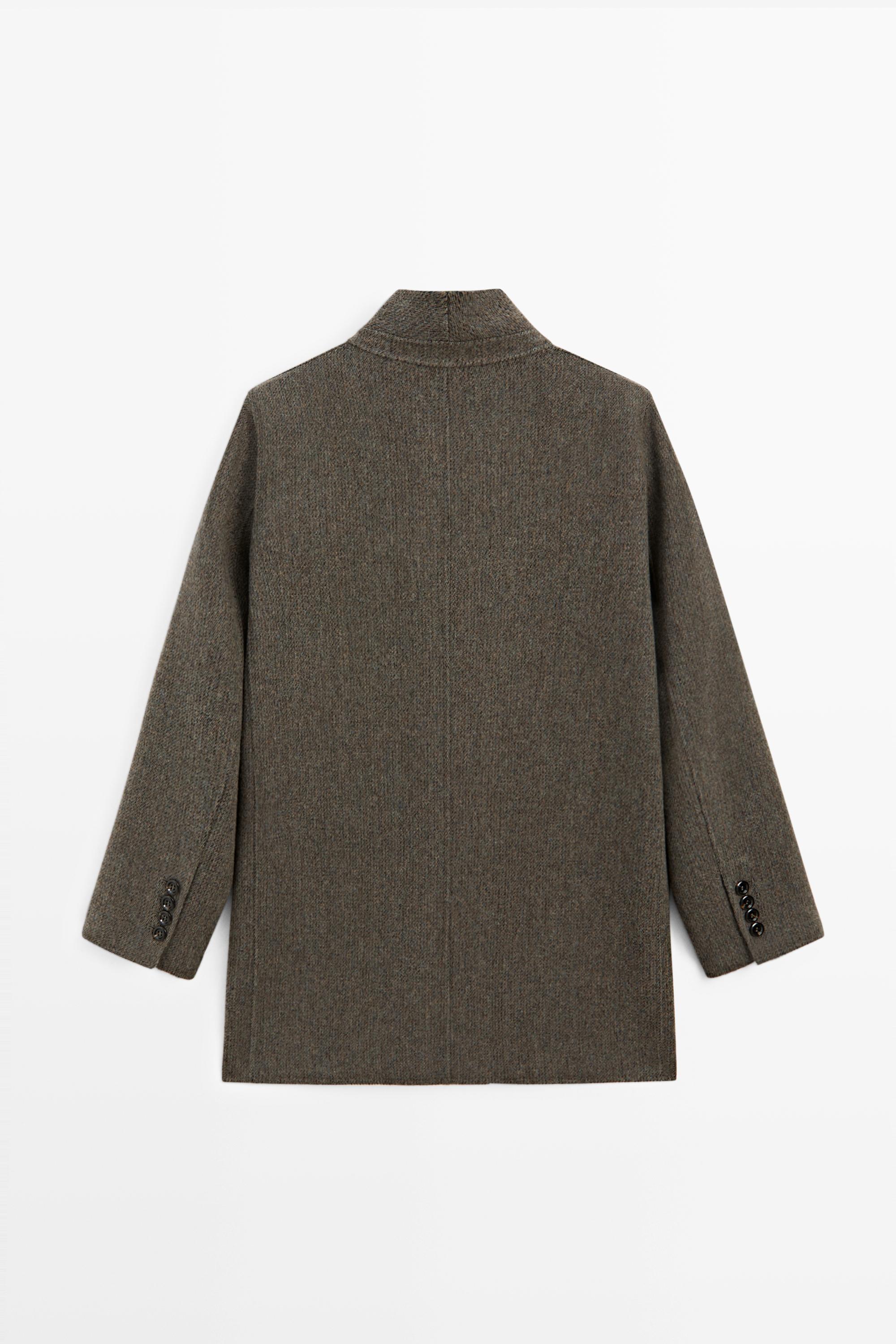 Manteau mi-long croisé à boutons