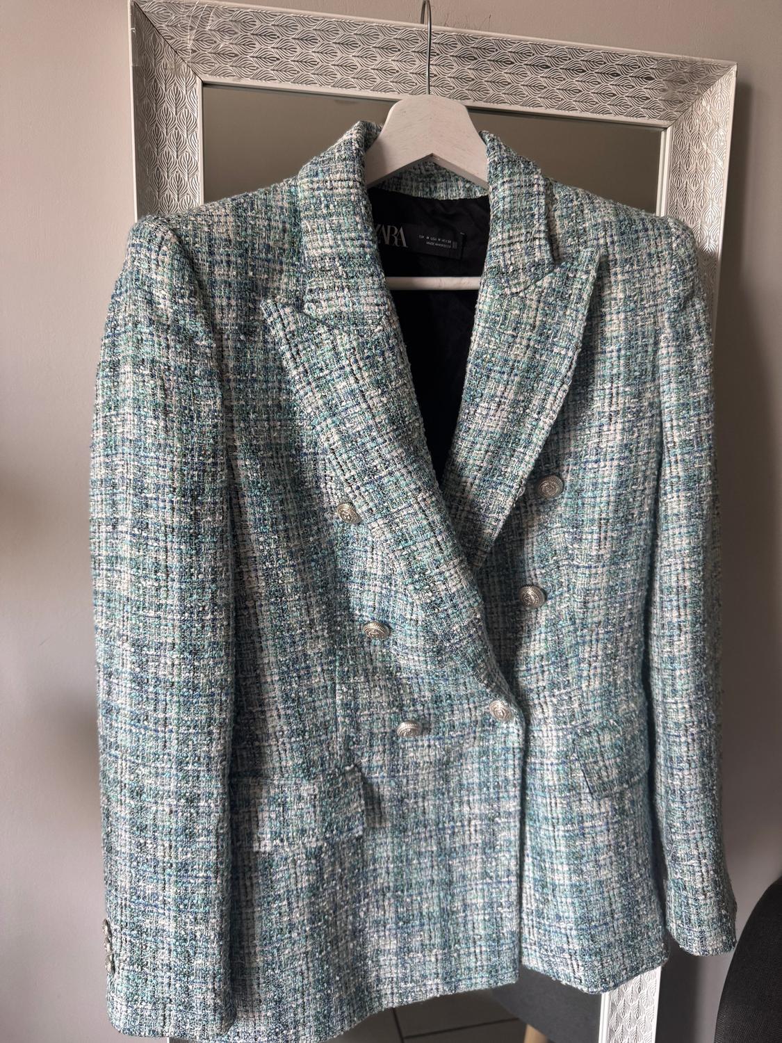 TEXTURED DOUBLE-BREASTED BLAZER - Image 5