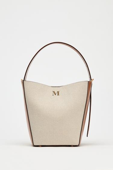 CANVAS BUCKET BAG - Ecru by Zara - Image 0