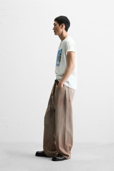 PHOTOGRAPHIC PRINT T-SHIRT - Oyster-white by Zara - Image 3