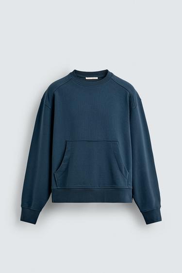 MOLETOM GOLA CARECA LIMITED EDITION - Azul da Zara