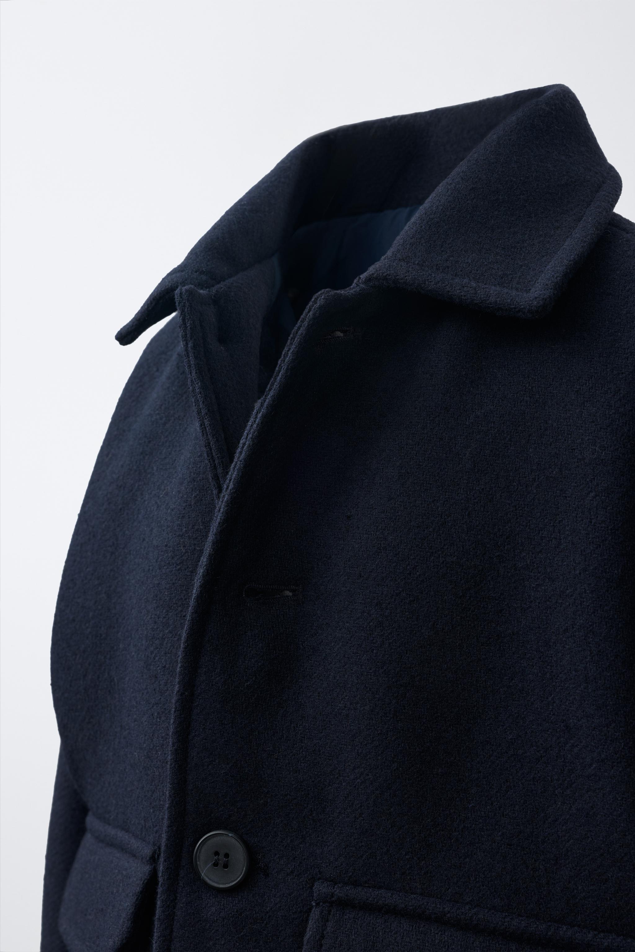 BLOUSON EN DRAP DE LAINE