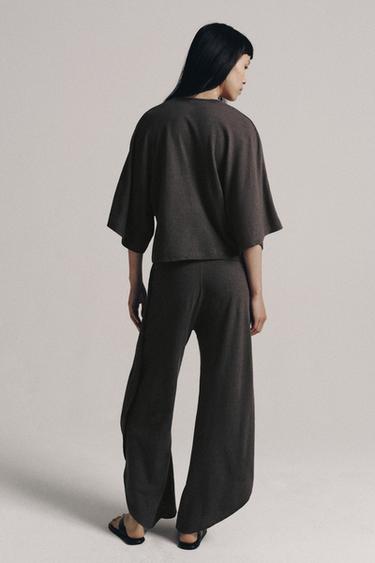 リネン混Tシャツ＆パンツセット8540Zaraのリネン混Tシャツ＆パンツセット - 854 - 画像 0