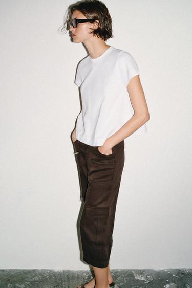 SHORT SLEEVE T-SHIRT - White by Zara - Image 2