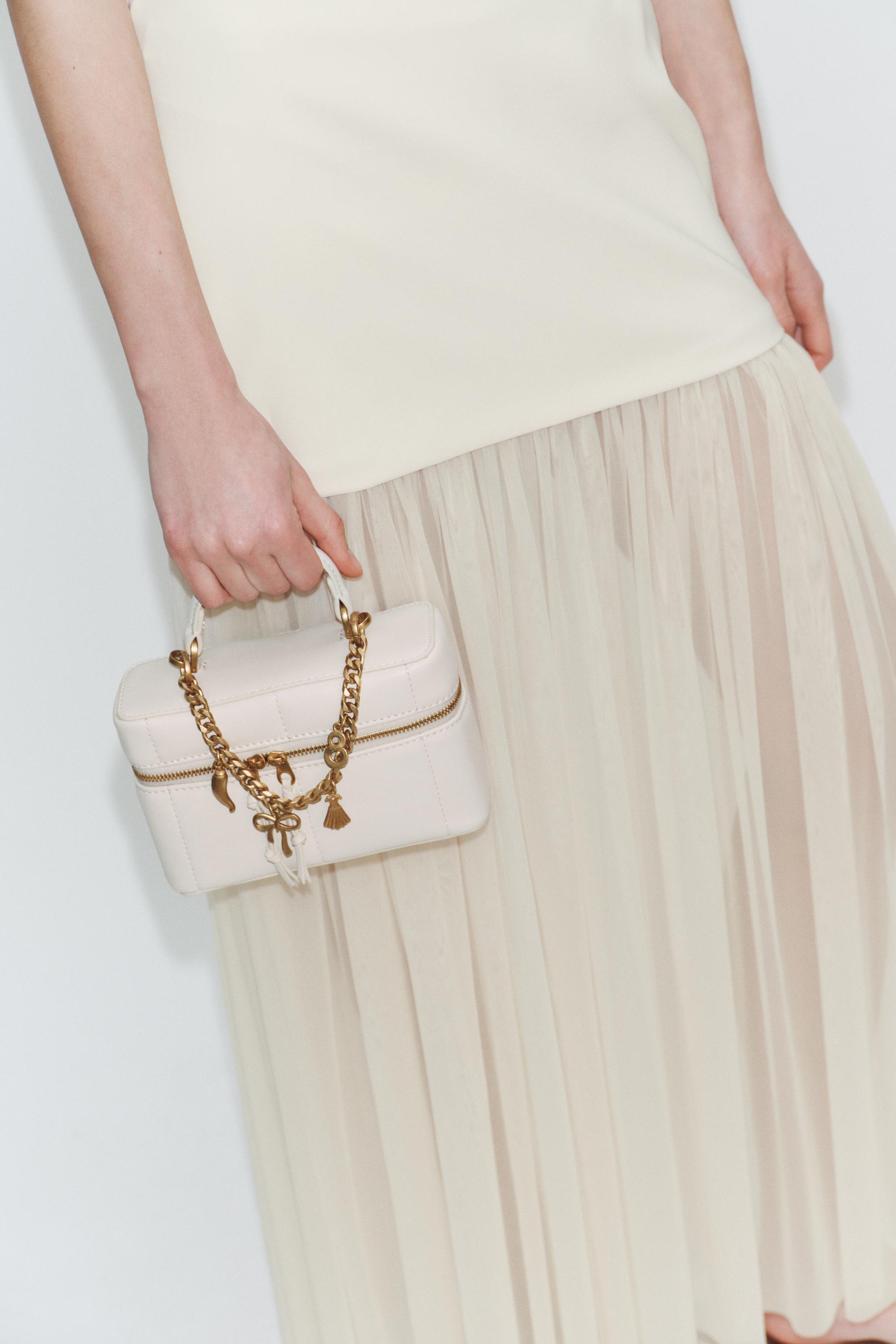 VANITY BAG WITH CHARMS — Ecru (alternate view)