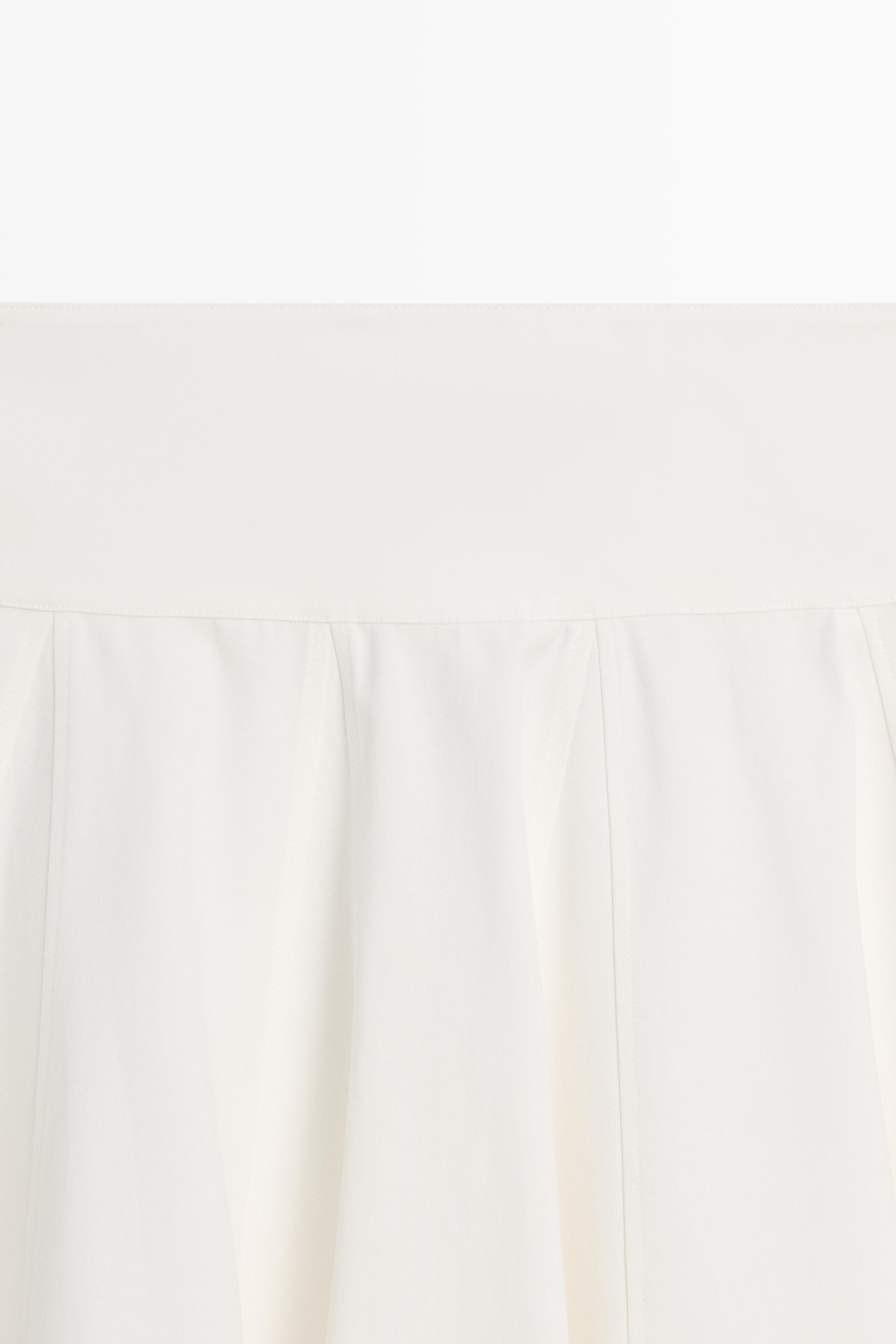 Flared midi skirt with sash detail