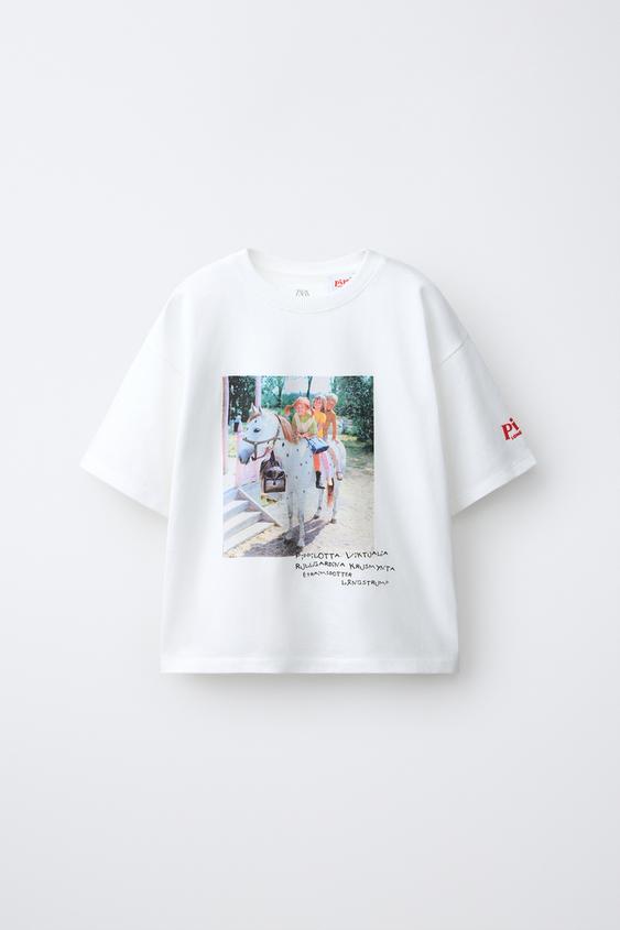 CAMISETA PIPPI CALZASLARGAS © ASTRID LINDGREN COMPANY - Blanco de Zara - Imagen 0