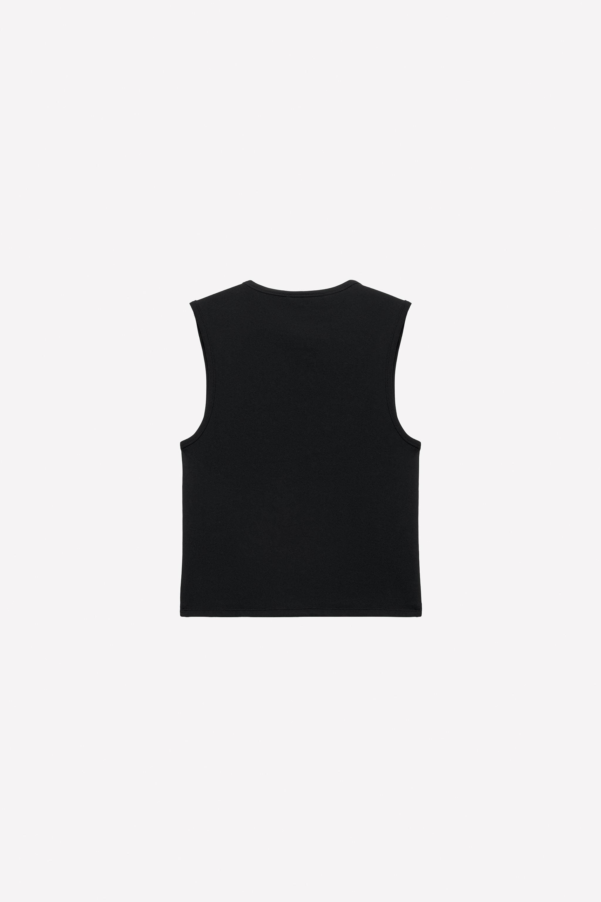 RHINESTONE LOGO TANK TOP LUDOVIC DE SAINT SERNIN x ZARA