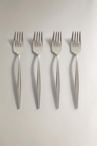 Zara PACK OF FORKS WITH THIN HANDLES (PACK OF 4) - 青灰色