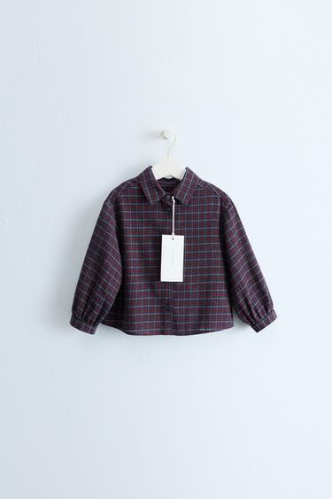 ZARA TIMELESS - CAMISA ESTAMPADO CUADROS - Rojizo de Zara