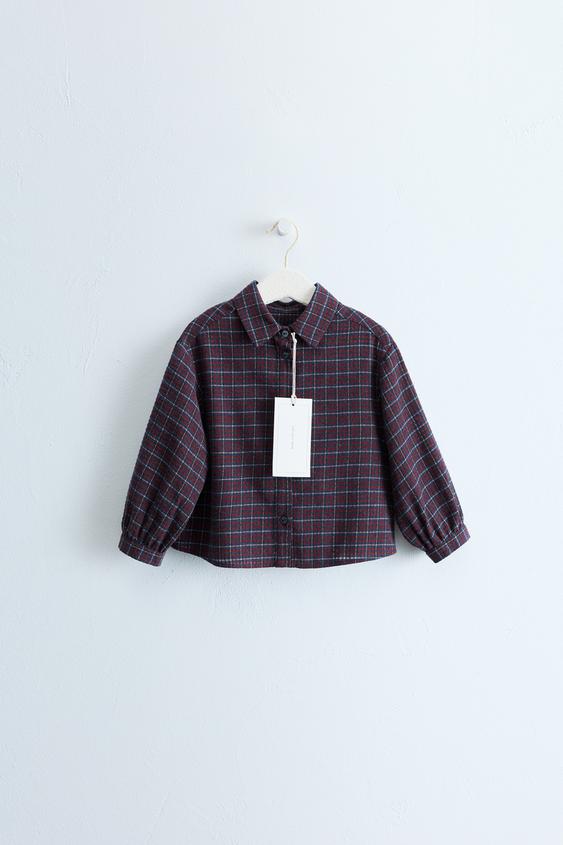 ZARA TIMELESS - CHECK PRINT SHIRT - Reddish by Zara - Image 0