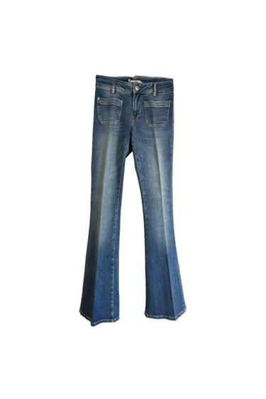 DENIM FLARE CON TASCHINI