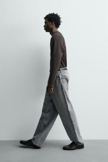 JEANS BAGGY FIT - Gris bleu de Zara - Image 5