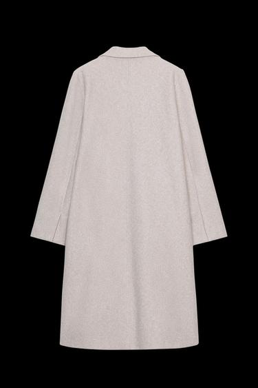 Zara SOFT BASIC COAT - Mink marl