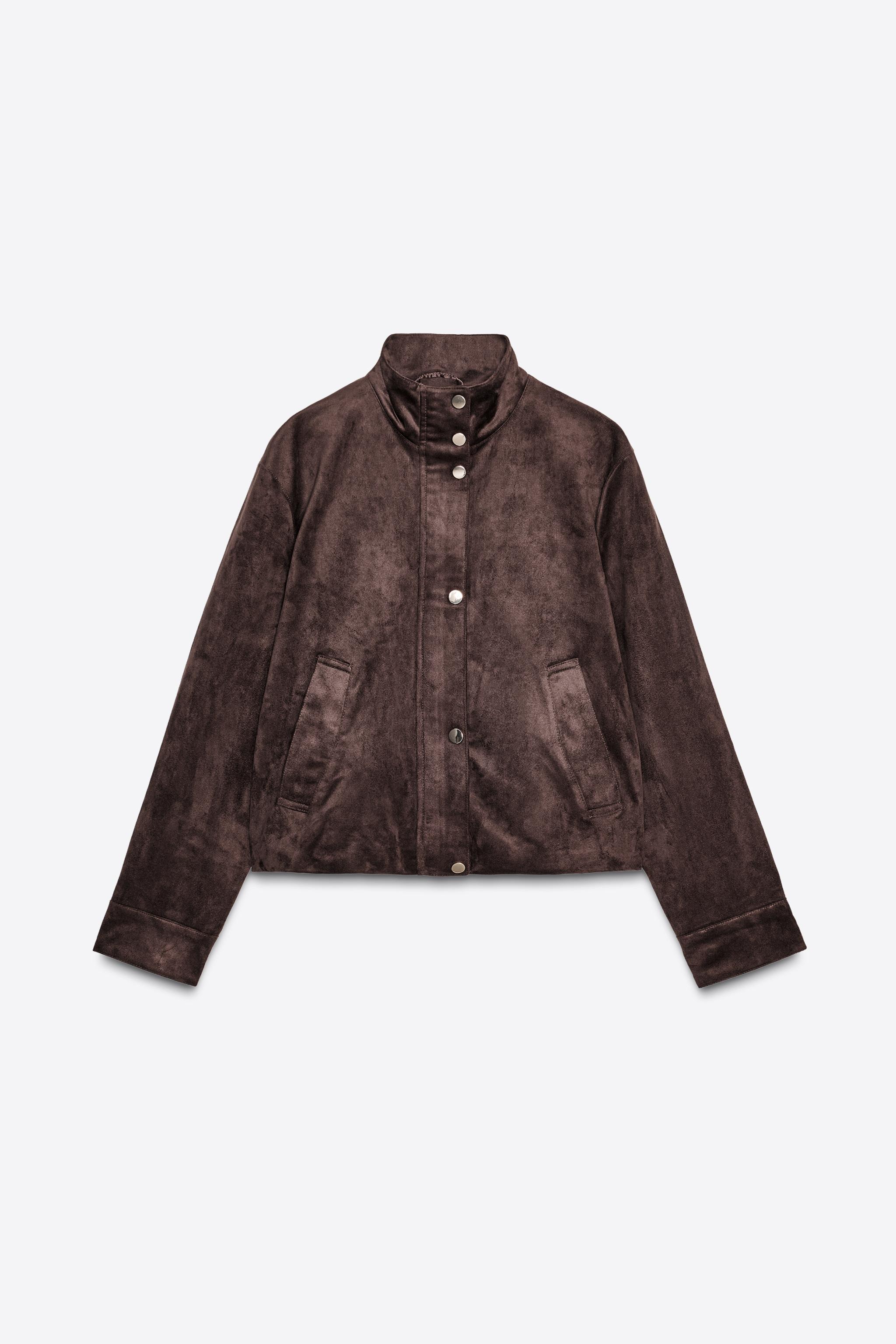 スエード風ジャケット - ブラウン | ZARA Japan / 日本