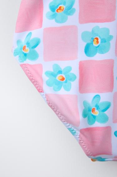 1-6 ANS/ MAILLOT DE BAIN FLEURS - Rose de Zara - Image 3