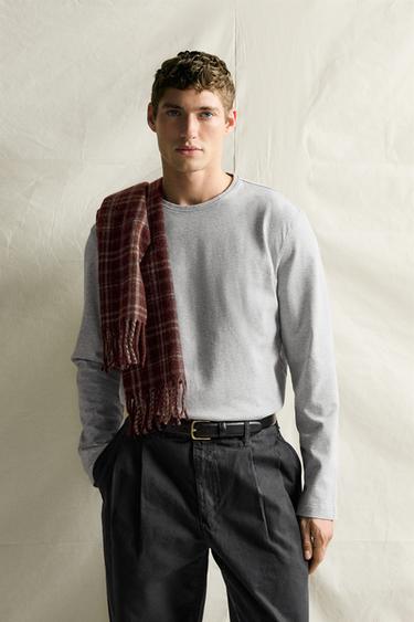 SUPIMA® LONG SLEEVE T-SHIRT — Gray marl 2