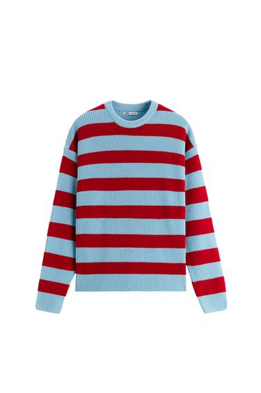 STRIPED CROPPED SWEATER