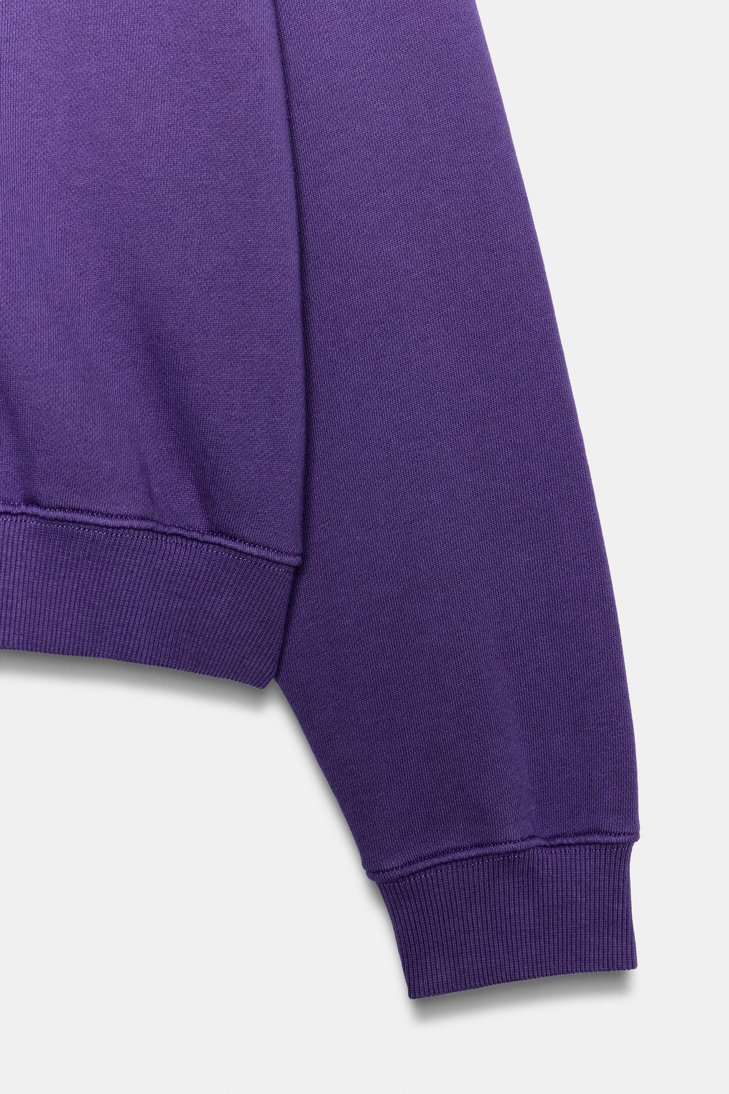 Женская толстовка Zara Fruit OF the Loom™ Washed, цвет: Розовато-лиловый — фото 5