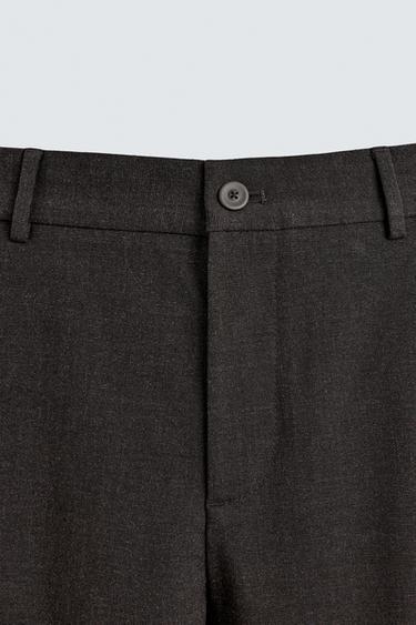 PANTALÓN ESTRUCTURA CONFORT - Marrón de Zara