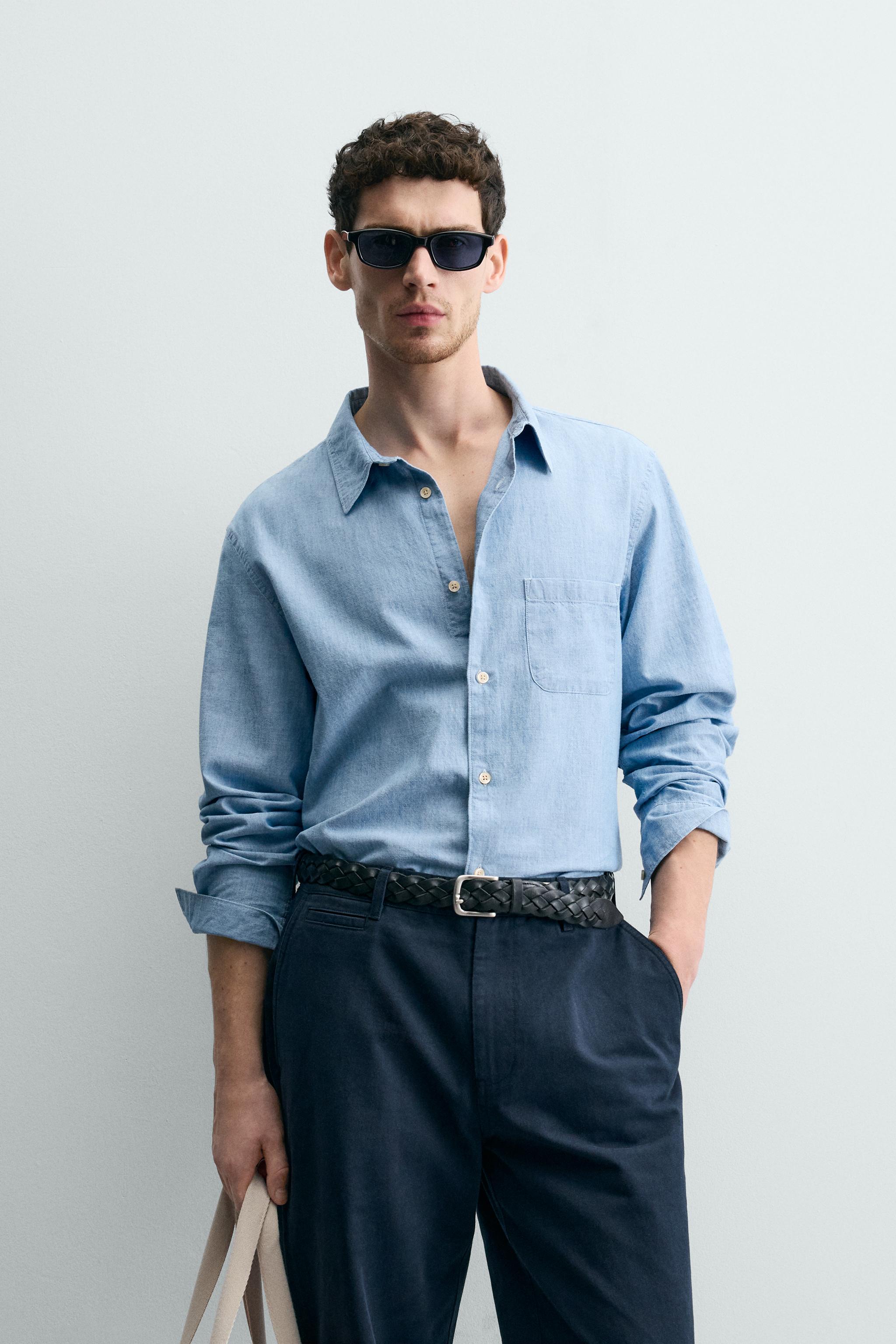 REGULAR FIT CHAMBRAY SHIRT