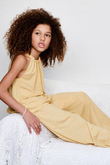 HALTERNECK-TOPPI - Yellow Zaralta