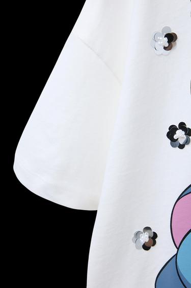 CAMISETA LENTEJUELAS LILO STITCH © DISNEY - Blanco de Zara