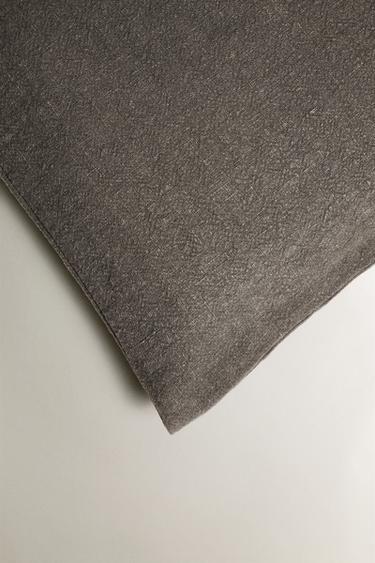 HOUSSE DE COUSSIN LIN - Marron / Taupe de Zara - Image 1