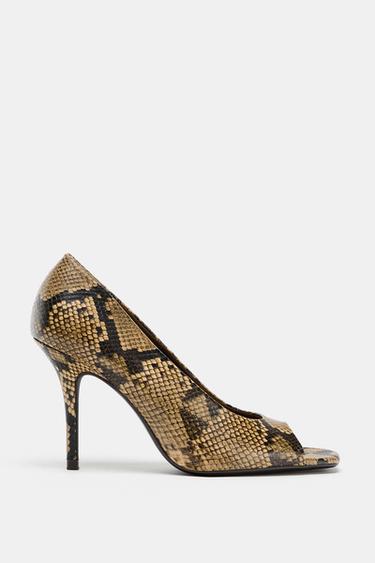 ANIMAL PRINT OPEN TOE SHOES - Multicoloured by Zara
