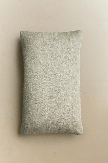 TEXTURED CUSHION COVER - Pearl grey by Zara