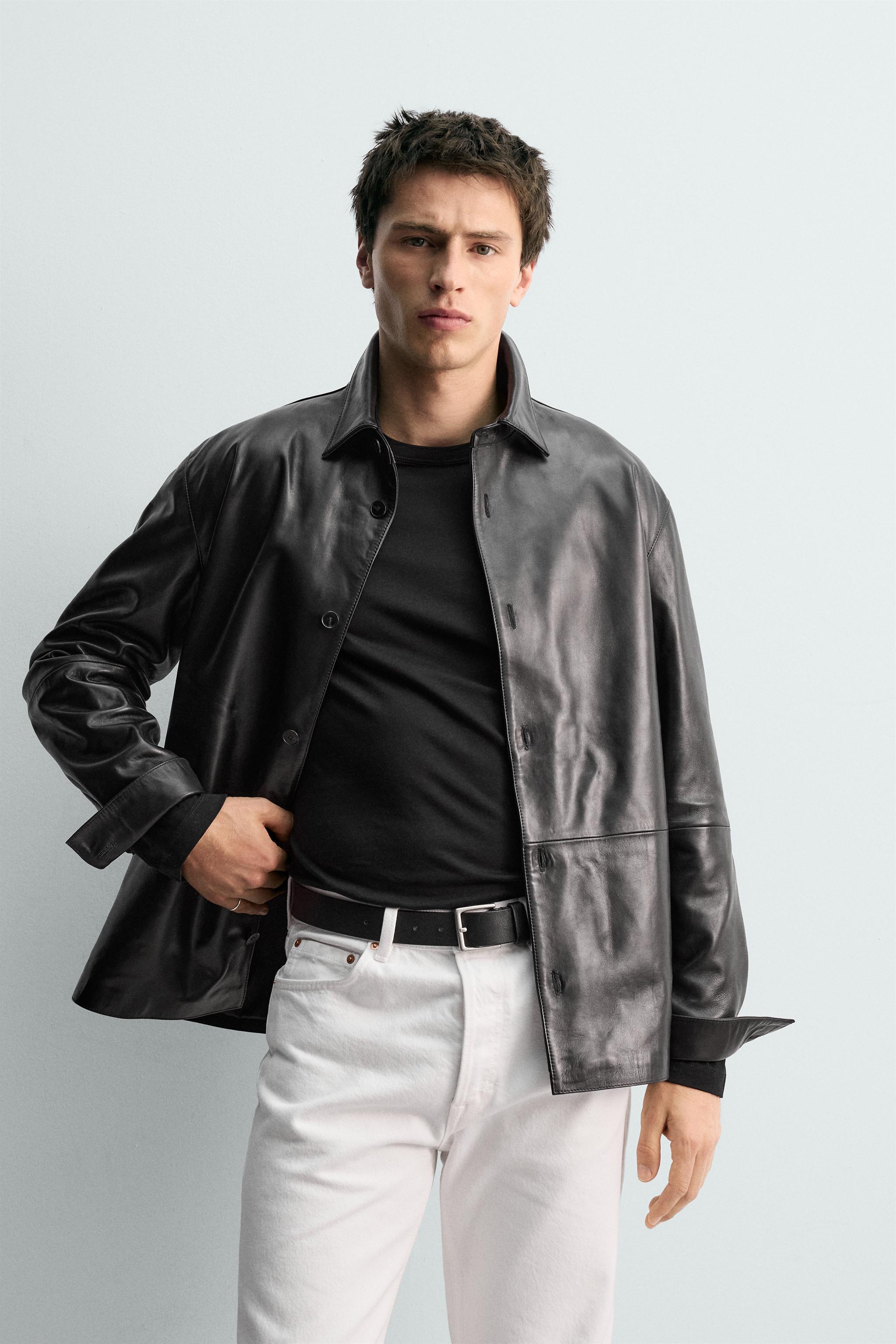 NAPPA LEATHER OVERSHIRT
