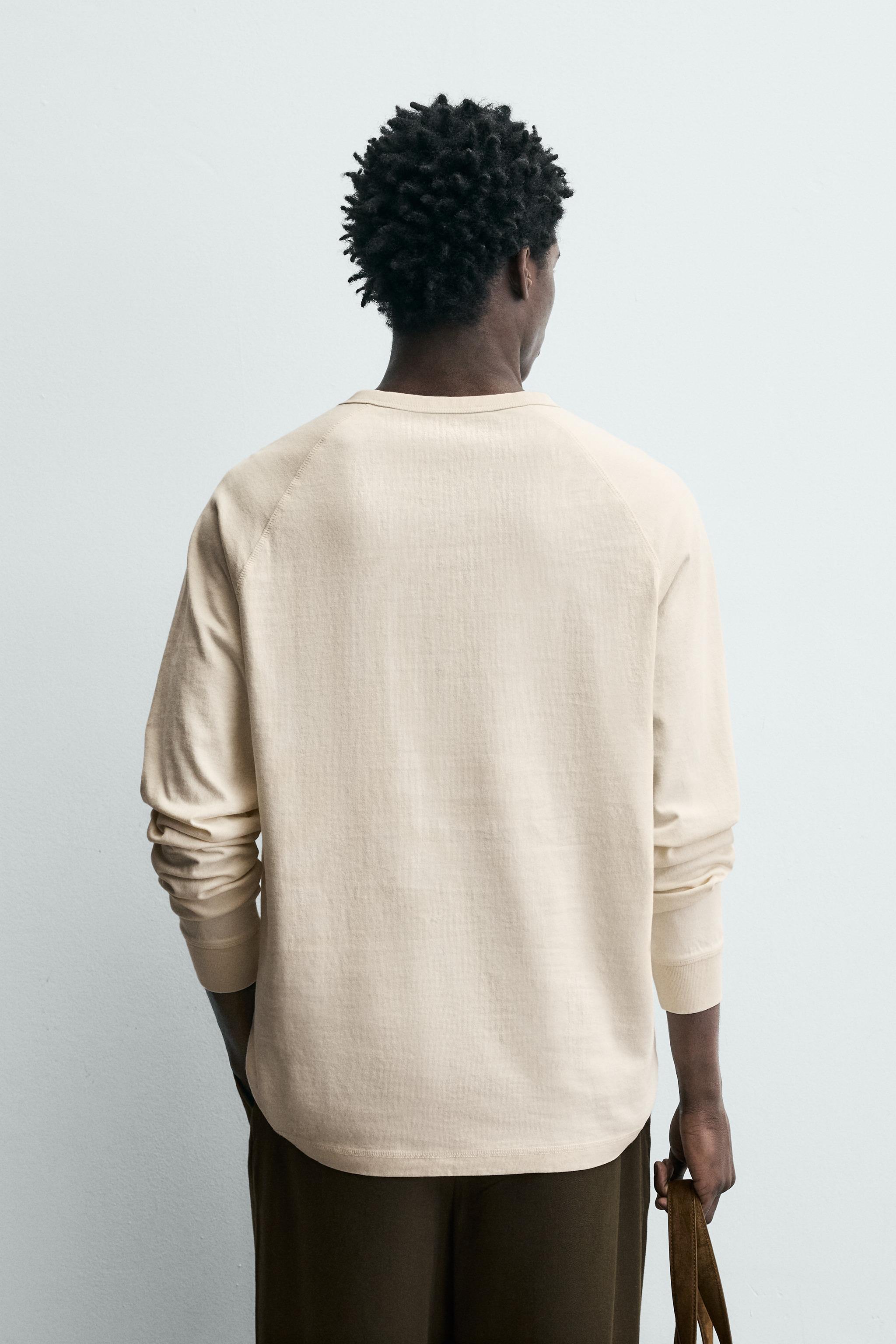 ヘンリーネックTシャツ - エクリュ | ZARA Japan / 日本
