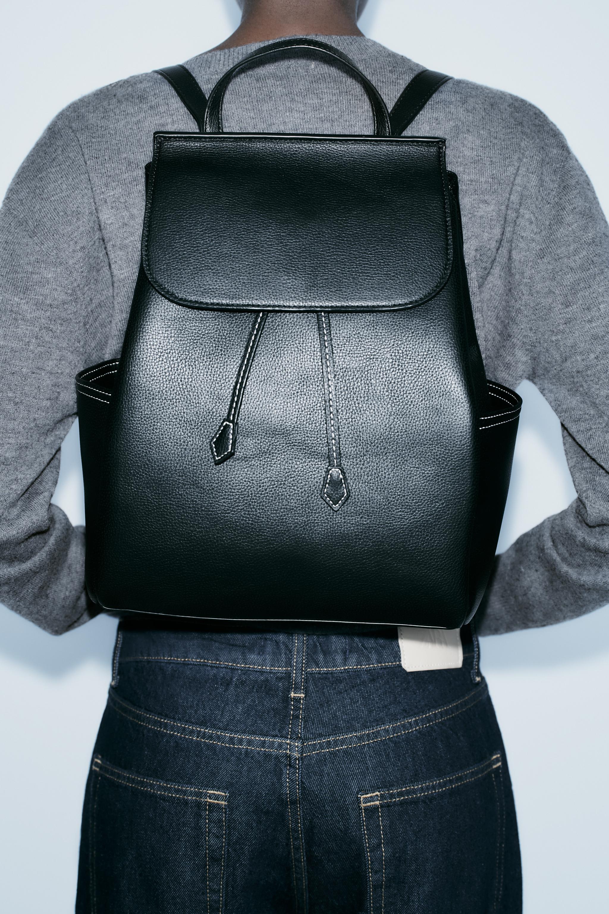 FLAP BACKPACK Black ZARA Canada